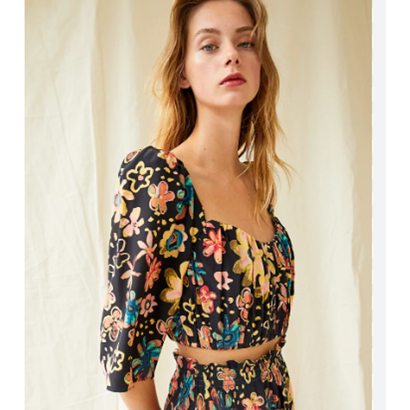 Wilfred Le Fou Samba Floral Silk Blouse - Picture 1 of 9